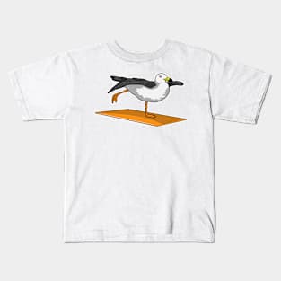 Seagull Yoga Meditation Fitness Kids T-Shirt